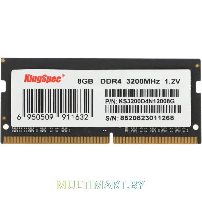 Оперативная память Kingspec 8GB DDR4 PC4-25600 (KS3200D4N12008G)